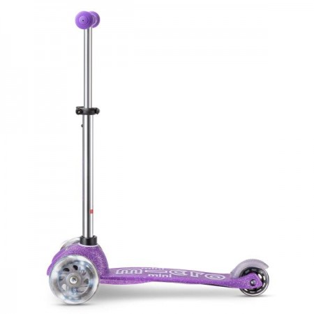 Триколісний самокат Micro Mini Deluxe Fairy Glitter LED фіолетовий MMD207