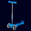 Трехколесный самокат Micro Mini Deluxe Glow LED светящийся синий MMD215 Трехколесный самокат Micro Mini Deluxe Glow LED светящийся синий MMD215
