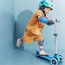 Трехколесный самокат Micro Mini Deluxe Glow LED светящийся синий MMD215 Трехколесный самокат Micro Mini Deluxe Glow LED светящийся синий MMD215