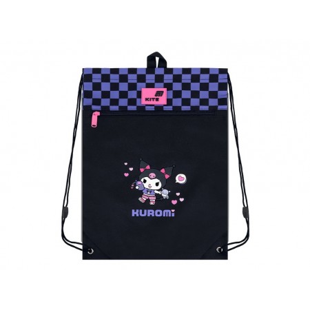 Сумка для обуви Kite Kuromi, 1 отделение, светоотражающие элементы HK26-601M-3 Сумка для обуви Kite Kuromi, 1 отделение, светоотражающие элементы HK26-601M-3