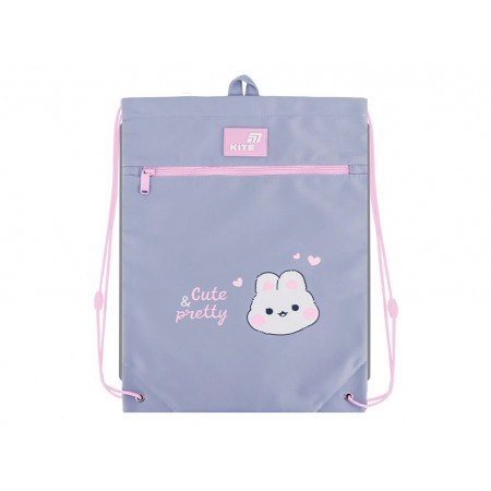 Сумка для обуви Pretty Nice, 46×33 см, со шнурками и карманом, Kite K26-601M-40 Сумка для обуви Pretty Nice, 46×33 см, со шнурками и карманом, Kite K26-601M-40