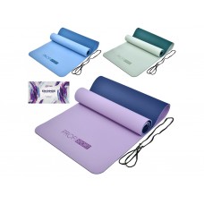Коврик для йоги двухсторонний MS 0613-26, 183 см, толщина 0,6 см, ремешок, BabyToys