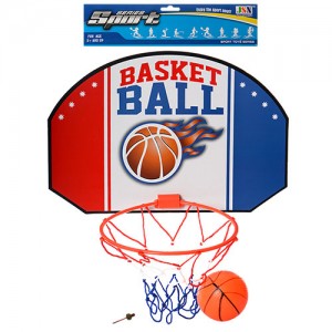Баскетбольное кольцо M 2692, щит 42,5х29 см, мяч