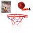 Баскетбольне кільце M 3372, 25 см, метал, сітка, м'яч, насос
