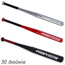 Бейсбольная бита металл 30 дюймов 3 цвета MS 4637-30