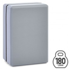 Блок для йоги MS 0858-17-G EVA, 23-15-7,5см, серый, 180-200г