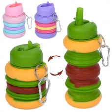 Складная спортивная бутылка BabyToys MS 4953 с карабином Складная спортивная бутылка BabyToys MS 4953 с карабином