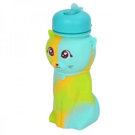 Спортивна пляшка BabyToys MS 4954 з карабіном, силікон Спортивна пляшка BabyToys MS 4954 з карабіном, силікон