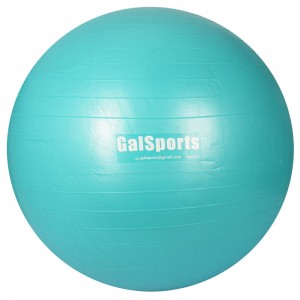 М’яч для фітнесу MS 3342-1-LBL Фітбол, 75 см, 1200 м, ABS сатин, бірюзовий