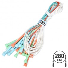 Скакалка BabyToys MS 4796 ПВХ с пластиковыми ручками 280 см Скакалка BabyToys MS 4796 ПВХ с пластиковыми ручками 280 см