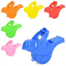 Свисток детский пластиковый BabyToys MS 5046 Птичка, 6 см, микс цветов