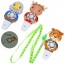Спортивний свисток BabyToys MS 5053 тварина-футболіст пластик на шнурку