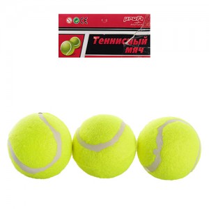 Тенісні м'ячі MS 0234, 3 шт, 6 см