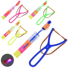 Игрушечная рогатка-вертушка BabyToys со светом, 12 см, микс цветов Игрушечная рогатка-вертушка BabyToys со светом, 12 см, микс цветов