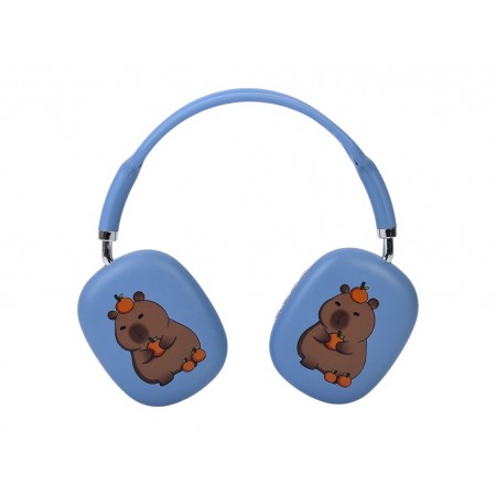 Наушники беспроводные Bluetooth MZ-009, с ушками капибары, аккумулятор, USB-зарядка, 6 цветов