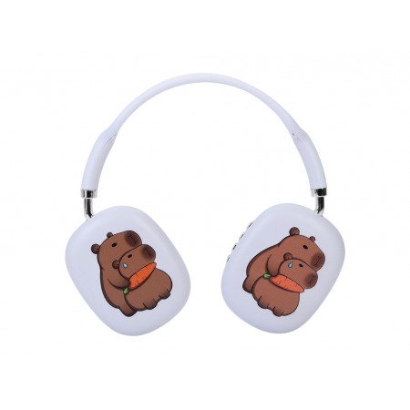 Наушники беспроводные Bluetooth MZ-009, с ушками капибары, аккумулятор, USB-зарядка, 6 цветов