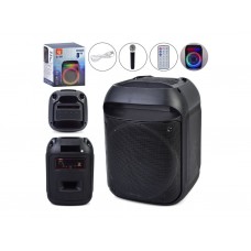 Акустична колонка SMT 0002, 8 дюймів, Bluetooth, підсвітка, мікрофон, TFслот, USBзарядне, FM