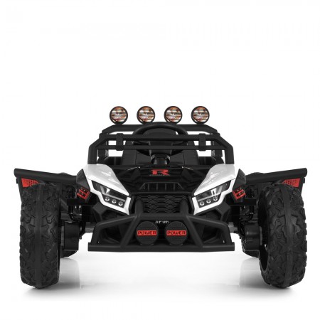 Дитячий електромобіль Багги Polaris RZR Bambi Racer M 6073EBLR-1 білий, 4 мотори по 35W, EVA, екошкіра, MP3, USB, Bluetooth Дитячий електромобіль Багги Polaris RZR Bambi Racer M 6073EBLR-1 білий, 4 мотори по 35W, EVA, екошкіра, MP3, USB, Bluetooth
