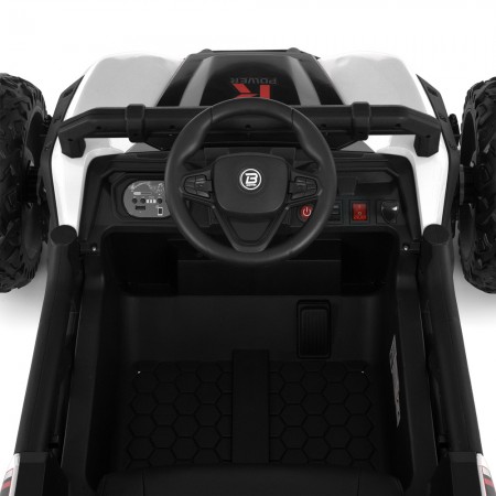 Дитячий електромобіль Багги Polaris RZR Bambi Racer M 6073EBLR-1 білий, 4 мотори по 35W, EVA, екошкіра, MP3, USB, Bluetooth Дитячий електромобіль Багги Polaris RZR Bambi Racer M 6073EBLR-1 білий, 4 мотори по 35W, EVA, екошкіра, MP3, USB, Bluetooth