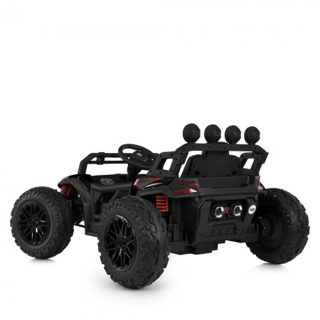 Детский электромобиль Багги Polaris RZR Bambi Racer M 6073EBLR-2 черный, 4 мотора по 35W, EVA, экокожа, MP3, USB, Bluetooth