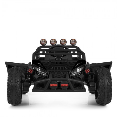 Детский электромобиль Багги Polaris RZR Bambi Racer M 6073EBLR-2 черный, 4 мотора по 35W, EVA, экокожа, MP3, USB, Bluetooth