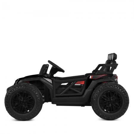 Детский электромобиль Багги Polaris RZR Bambi Racer M 6073EBLR-2 черный, 4 мотора по 35W, EVA, экокожа, MP3, USB, Bluetooth