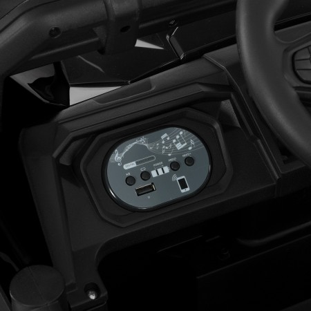 Детский электромобиль Багги Polaris RZR Bambi Racer M 6073EBLR-2 черный, 4 мотора по 35W, EVA, экокожа, MP3, USB, Bluetooth