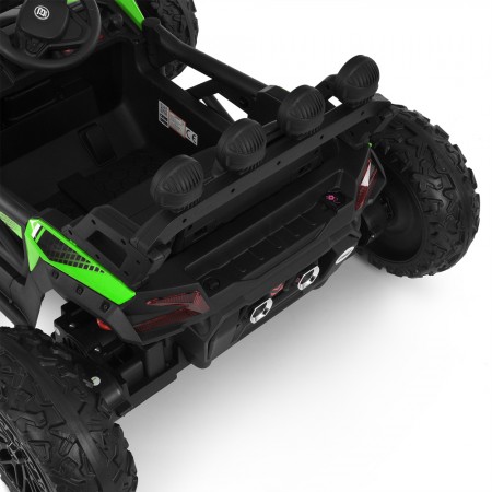 Дитячий електромобіль Багги Polaris RZR Bambi Racer M 6073EBLR-5 зелений, 4 мотори по 35W, EVA, екошкіра, MP3, USB, Bluetooth