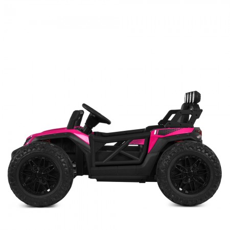 Дитячий електромобіль Багги Polaris RZR Bambi Racer M 6073EBLR-8 рожевий, 4 мотори по 35W, EVA, екошкіра, MP3, USB, Bluetooth