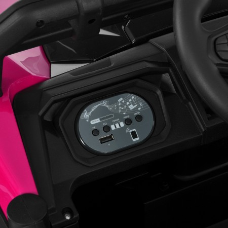 Дитячий електромобіль Багги Polaris RZR Bambi Racer M 6073EBLR-8 рожевий, 4 мотори по 35W, EVA, екошкіра, MP3, USB, Bluetooth