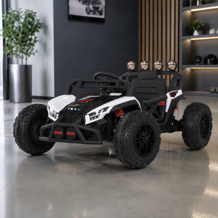 Дитячий електромобіль Багги Polaris RZR Bambi Racer M 6073EBLR-1 білий, 4 мотори по 35W, EVA, екошкіра, MP3, USB, Bluetooth Дитячий електромобіль Багги Polaris RZR Bambi Racer M 6073EBLR-1 білий, 4 мотори по 35W, EVA, екошкіра, MP3, USB, Bluetooth