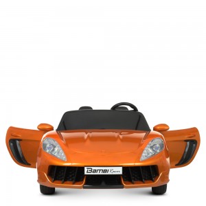 Детский электромобиль Bambi M 4055 ALS-7 Porsche Cayman, двухместный, оранжевый