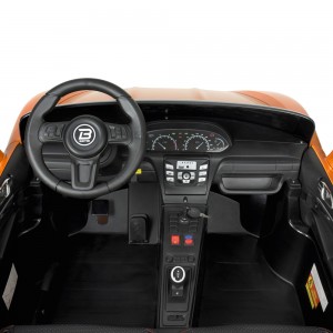 Дитячий електромобіль Bambi M 4055 ALS-7 Porsche Cayman, двомісний, оранжевий