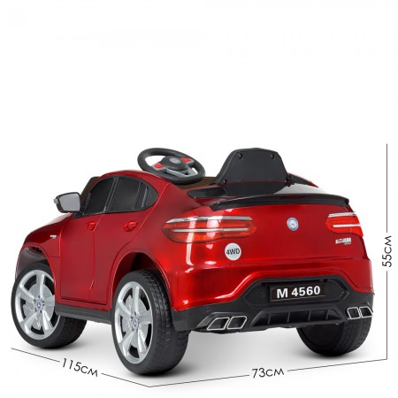 Дитячий електромобіль Bambi M 4560 EBLRS-3 Mercedes, червоний