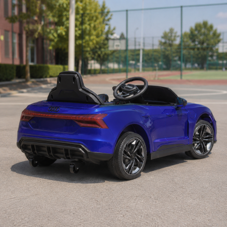Детский электромобиль Bambi M 4938EBLRS-4 Audi RS e-tron GT синий, 2 мотора по 30W, EVA, экокожа, MP3, USB, Bluetooth, автопокраска Детский электромобиль Bambi M 4938EBLRS-4 Audi RS e-tron GT синий, 2 мотора по 30W, EVA, экокожа, MP3, USB, Bluetooth, автопокраска
