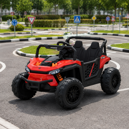 Дитячий електромобіль Джип Баггі Can-Am Maverick Bambi M 5811 EBLR-3 червоний, 2 мотори по 65W, EVA, шкіра, MP3, USB, Bluetooth, TF Дитячий електромобіль Джип Баггі Can-Am Maverick Bambi M 5811 EBLR-3 червоний, 2 мотори по 65W, EVA, шкіра, MP3, USB, Bluetooth, TF