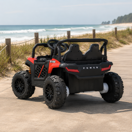 Дитячий електромобіль Джип Баггі Can-Am Maverick Bambi M 5811 EBLR-3 червоний, 2 мотори по 65W, EVA, шкіра, MP3, USB, Bluetooth, TF Дитячий електромобіль Джип Баггі Can-Am Maverick Bambi M 5811 EBLR-3 червоний, 2 мотори по 65W, EVA, шкіра, MP3, USB, Bluetooth, TF
