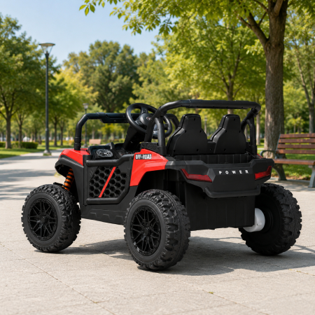 Дитячий електромобіль Джип Баггі Can-Am Maverick Bambi M 5811 EBLR-3 червоний, 2 мотори по 65W, EVA, шкіра, MP3, USB, Bluetooth, TF Дитячий електромобіль Джип Баггі Can-Am Maverick Bambi M 5811 EBLR-3 червоний, 2 мотори по 65W, EVA, шкіра, MP3, USB, Bluetooth, TF