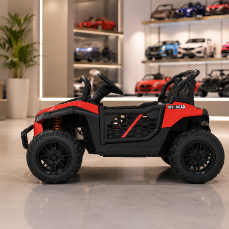 Дитячий електромобіль Джип Баггі Can-Am Maverick Bambi M 5811 EBLR-3 червоний, 2 мотори по 65W, EVA, шкіра, MP3, USB, Bluetooth, TF Дитячий електромобіль Джип Баггі Can-Am Maverick Bambi M 5811 EBLR-3 червоний, 2 мотори по 65W, EVA, шкіра, MP3, USB, Bluetooth, TF