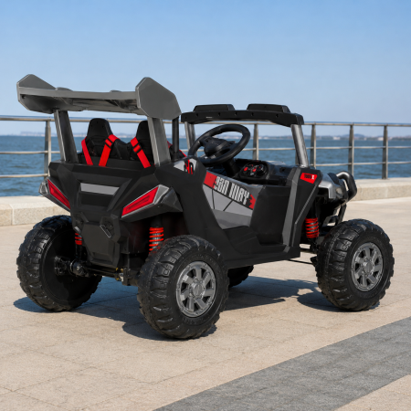 Дитячий електромобіль Джип Багги M 6347EBLRS-11, 4 мотори по 35W, MP3, Bluetooth, EVA, шкіра, сірий Дитячий електромобіль Джип Багги M 6347EBLRS-11, 4 мотори по 35W, MP3, Bluetooth, EVA, шкіра, сірий