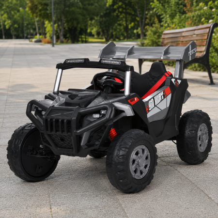Дитячий електромобіль Джип Багги M 6347EBLRS-11, 4 мотори по 35W, MP3, Bluetooth, EVA, шкіра, сірий Дитячий електромобіль Джип Багги M 6347EBLRS-11, 4 мотори по 35W, MP3, Bluetooth, EVA, шкіра, сірий