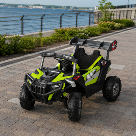 Дитячий електромобіль Джип Багги M 6347EBLRS-5, 4 мотори по 35W, MP3, Bluetooth, EVA, шкіра, зелений Дитячий електромобіль Джип Багги M 6347EBLRS-5, 4 мотори по 35W, MP3, Bluetooth, EVA, шкіра, зелений