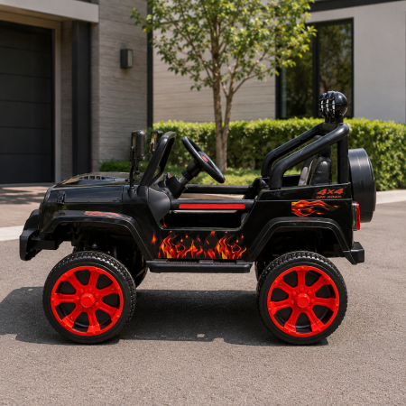 Электромобиль джип Bambi M 3237EBLR-2-3 с пультом, красный Электромобиль джип Bambi M 3237EBLR-2-3 с пультом, красный