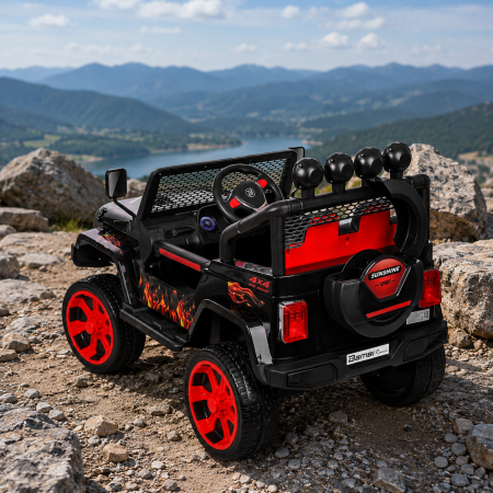 Электромобиль джип Bambi M 3237EBLR-2-3 с пультом, красный Электромобиль джип Bambi M 3237EBLR-2-3 с пультом, красный