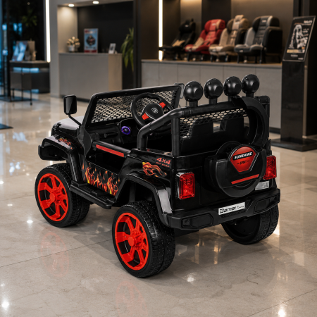 Электромобиль джип Bambi M 3237EBLR-2-3 с пультом, красный Электромобиль джип Bambi M 3237EBLR-2-3 с пультом, красный