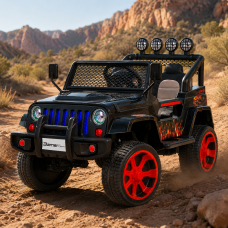 Электромобиль джип Bambi M 3237EBLR-2-3 с пультом, красный