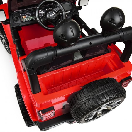 Детский электромобиль Jeep Wrangler Rubicon Bambi красный 4 мотора 35W