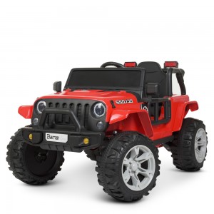 Детский электромобиль Джип Bambi M 4282 EBLR-3 Jeep Wrangler, красный