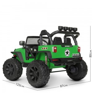Детский электромобиль Джип Bambi M 4553 EBLR-5 (24V) Jeep, зеленый