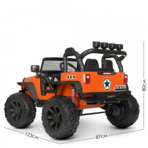 Детский электромобиль Джип Bambi M 4553 EBLR-7 (24V) Jeep, оранжевый